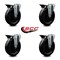 Service Caster 6'' Phenolic Wheel Swivel Bolt Hole Caster Set with Posi Lock Brakes, 4PK SCC-BH20S615-PHS-PLB-4 - alternate 3